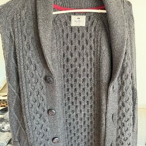 Charter Club Dark Gray Cable Knit Cardigan